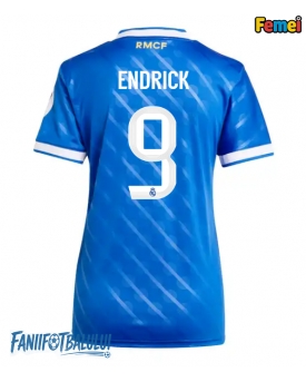Real Madrid Endrick #9 Tricou Fotbal Replică 2025-26 Femei Treilea